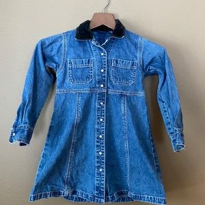 Girls  Gap Blue Jeans vintage denim dress; size small